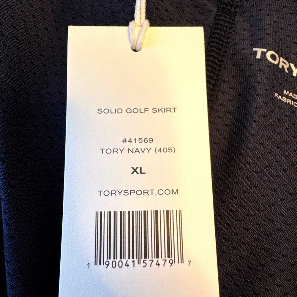 TORY BURCH SPORT‎ New! Solid Navy Golf Skirt Skort XL Pull-On Pockets Outdoor - Picture 7 of 8